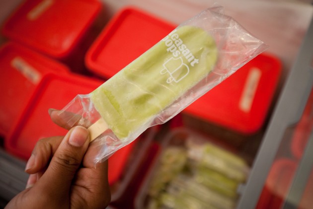 The ice pops are formed at Pleasant Pops’ Florida Ave. location