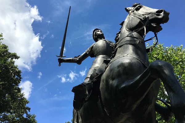 Joan of Arc statue in Meridian Hill Park
